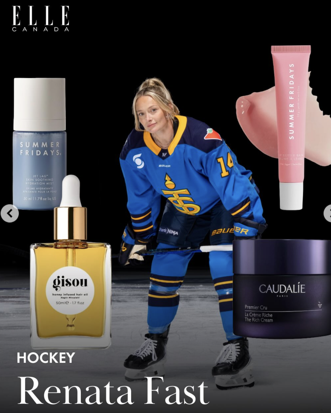 Canadian Olympians Share What They’re Packing In Their Beauty Bag For The Milano Cortina Games; Renata Fast