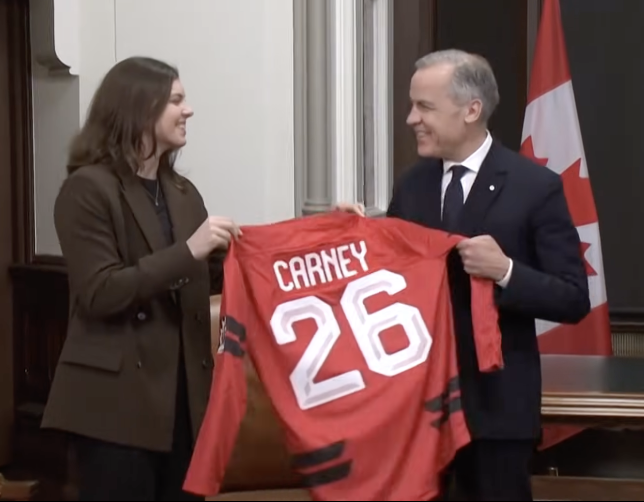 Mark Carney Cheers Team Canada Women’s Hockey Ahead of Milan 2026 Olympic Clash; Emily Clark