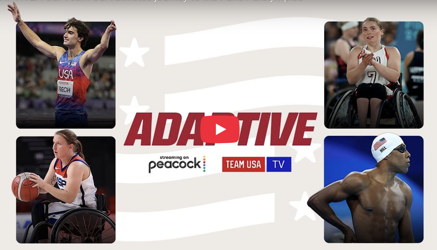 ADAPTIVE PARiS 2024; Courtney Ryan co-stars in this Peacock - Team USA doc-series streaming now
