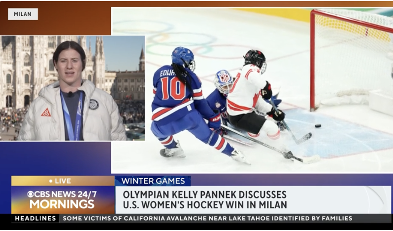 Kelly Pannek - CBS News at Milano Cortina 2026