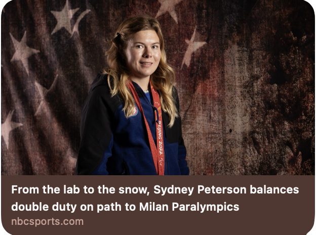 From the lab to the snow, Sydney Peterson balances double duty on path to Milan Paralympics for Team USA