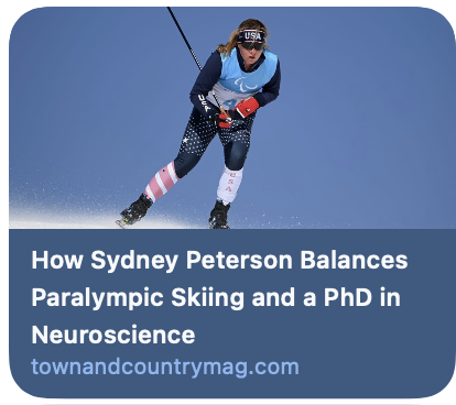 How Sydney Peterson Balances Paralympic Skiing and a PhD in Neuroscience