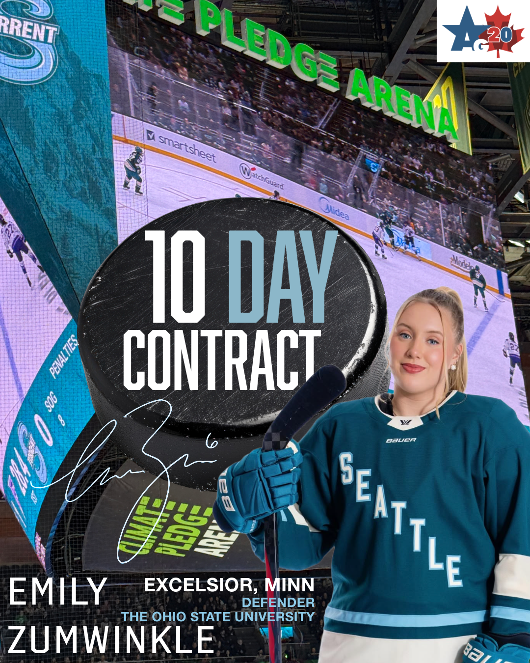 Emily Zumwinkle signs 10 Day Contract with Seattle Torrent