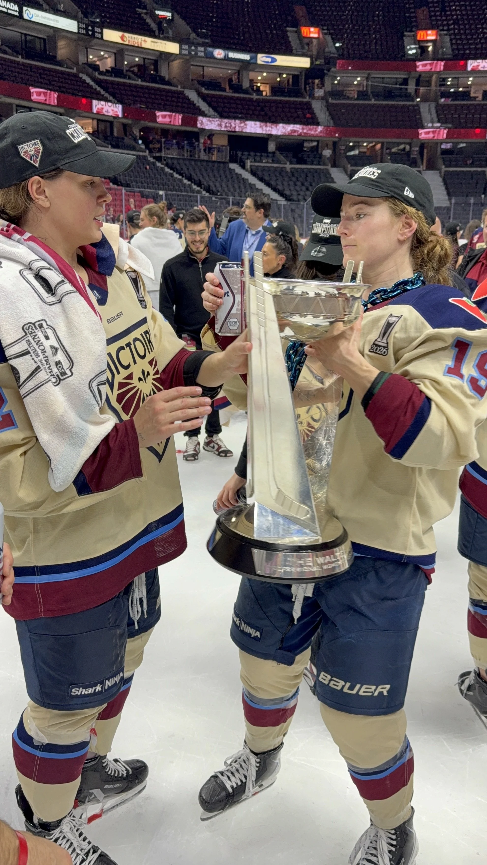Kaitlin Willoughby donates game used socks from Game 4 of the 2026 Walter Cup Finals to HHOF