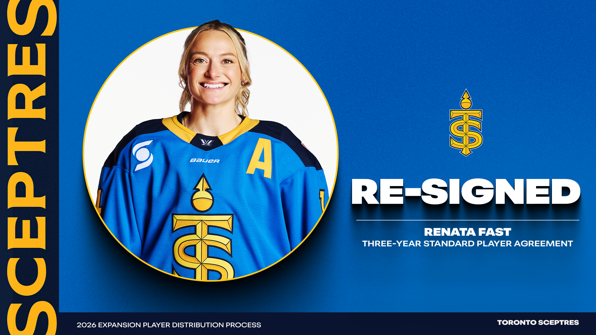 Renata Fast signs 3-Year Extension with Toronto Sceptres