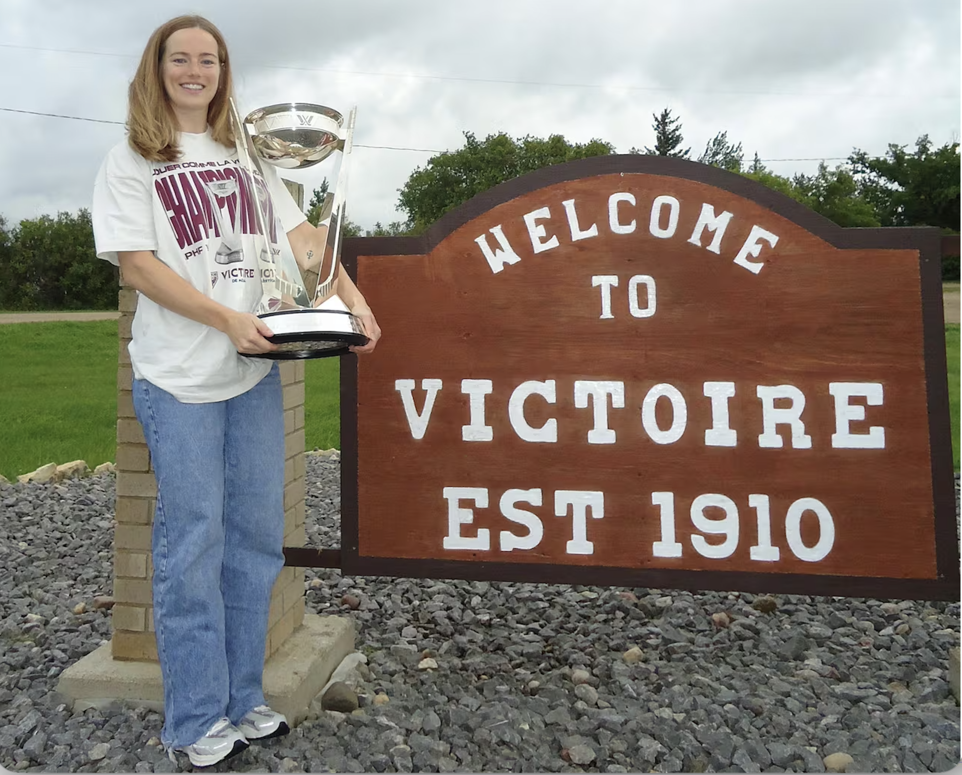 Kaitlyn Willoughby brings the PWHL Walter Cup to Saskatchewan