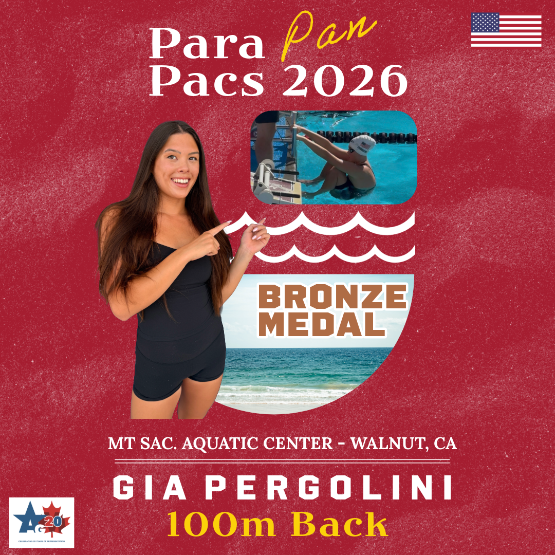Gia Pergolini brings home Bronze at 2026 Para Pan Pacific Championships