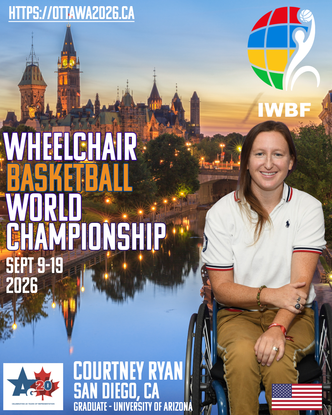 Courtney Ryan at IWBF 2026 World Championship in Ottawa