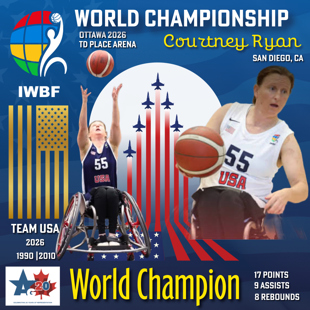 Team USA captures first World Championship Gold in W Wheelchair Basketball since 2010