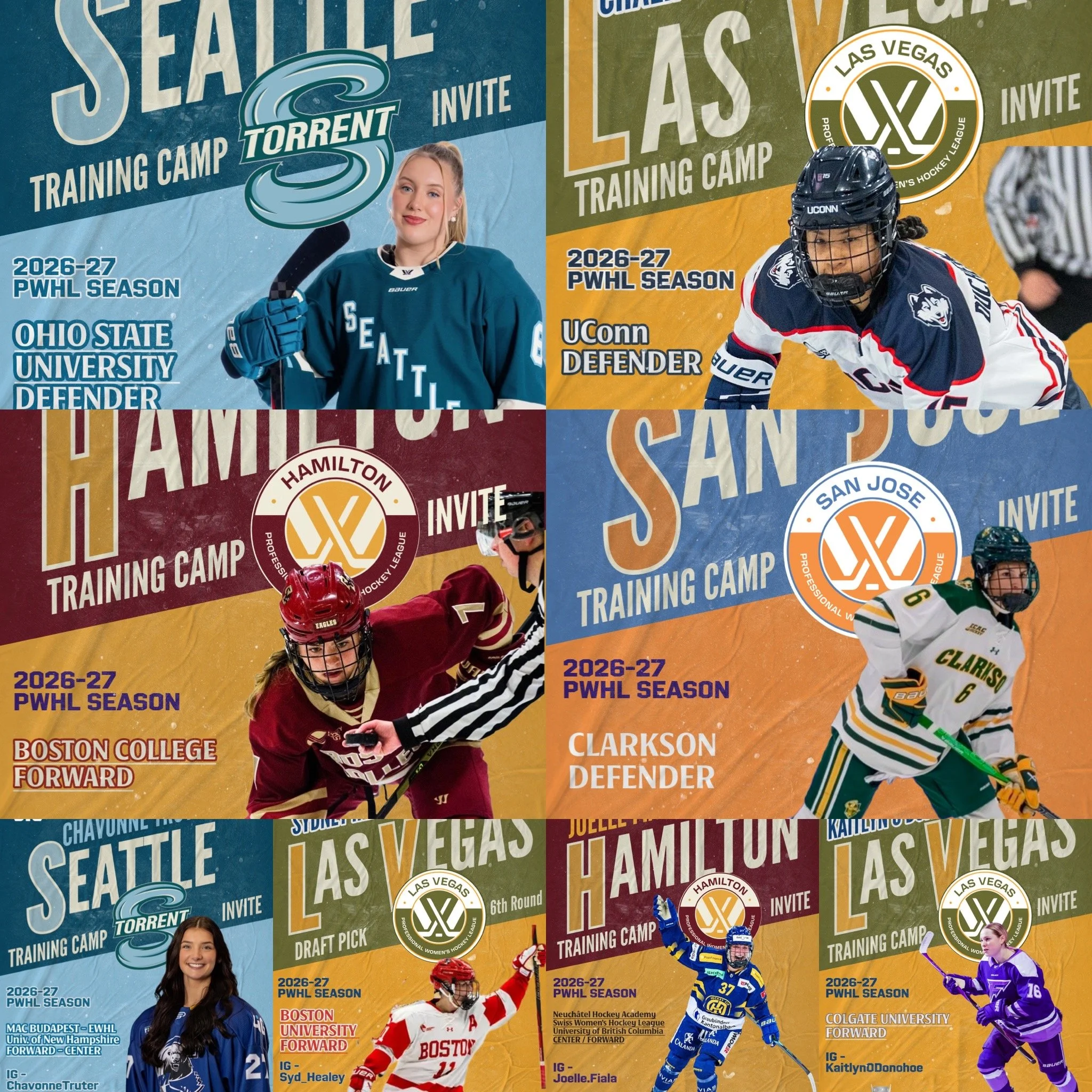 8 AGM clients announced for PWHL training camp invites