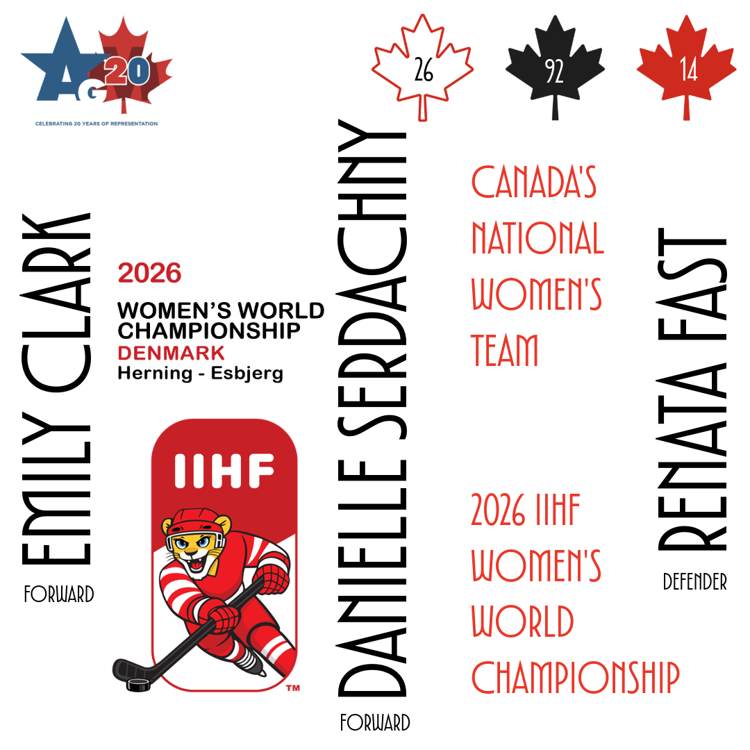 Danielle Serdachny, Emily Clark and Renata Fast named to 2026 IIHF Women’s World Championship Team for Canada