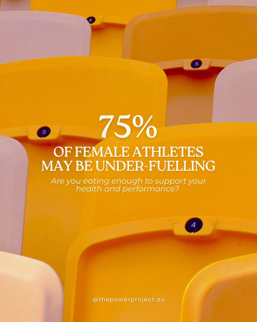 Are you eating enough to fuel your training and feel your best? ⚡️

Under-fuelling is more common than you might think, with potentially up to 75% of female athletes under-fuelling.

Feeling tired all the time, low in mood, losing motivation, getting