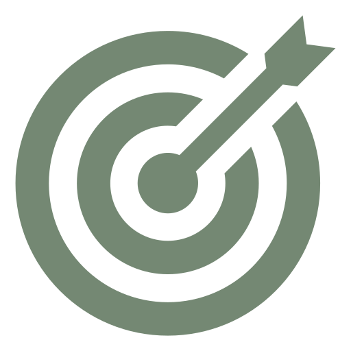 Target icon representing building an authentic roadmap for life in midlife.