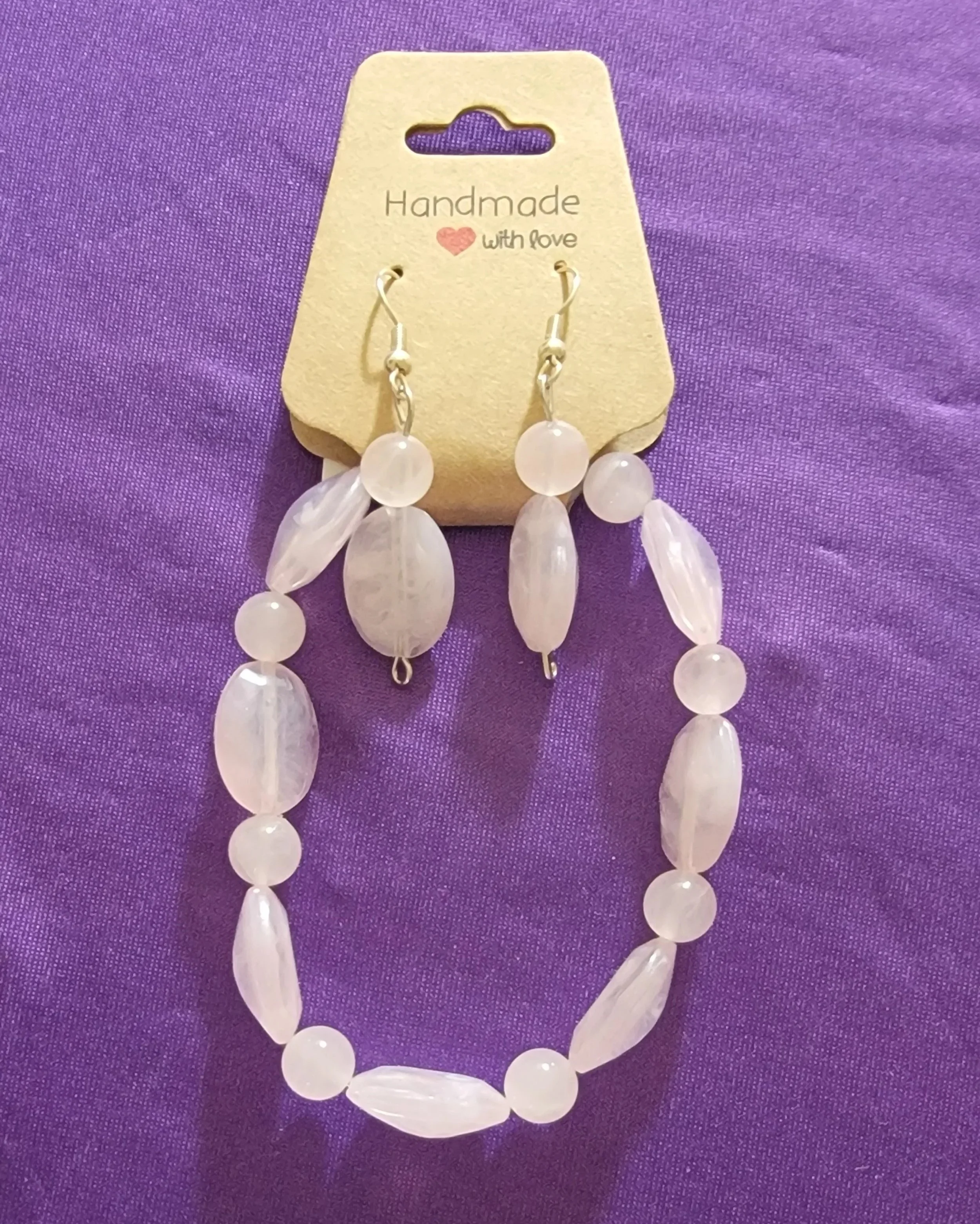 Rose Quartz Crystal Beaded