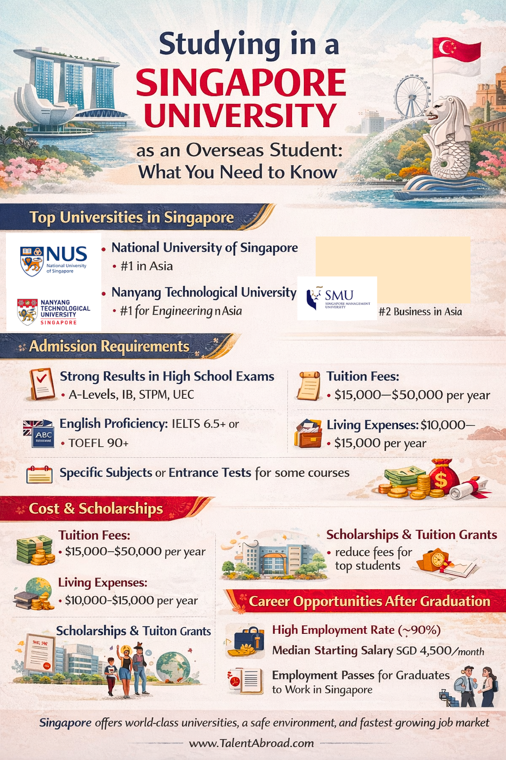Studying in a Singapore University as an Overseas Student: What You Need to Know