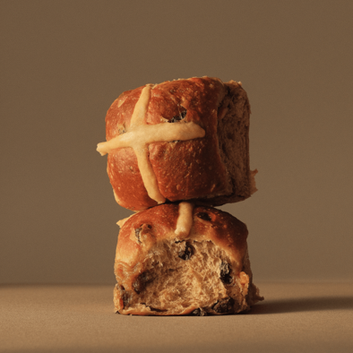 Grizzly Hot Cross Buns (4 Pack)