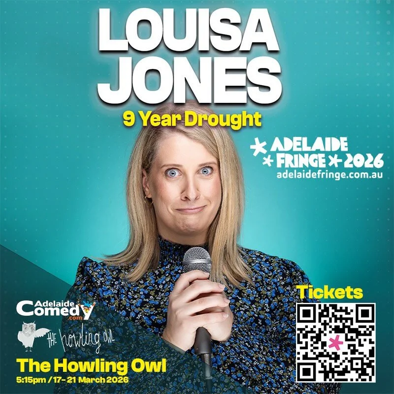 9 YEAR DROUGHT is coming to Adelaide in 2026 as part of @adlfringe and tickets are on sale now!

Shows are at 5:15pm, 17-21 March 2026 at @thehowlingowlcafe (ticket link is in my bio 🎫)

Thanks to @justinrlittle for the poster design, @imagesbyander