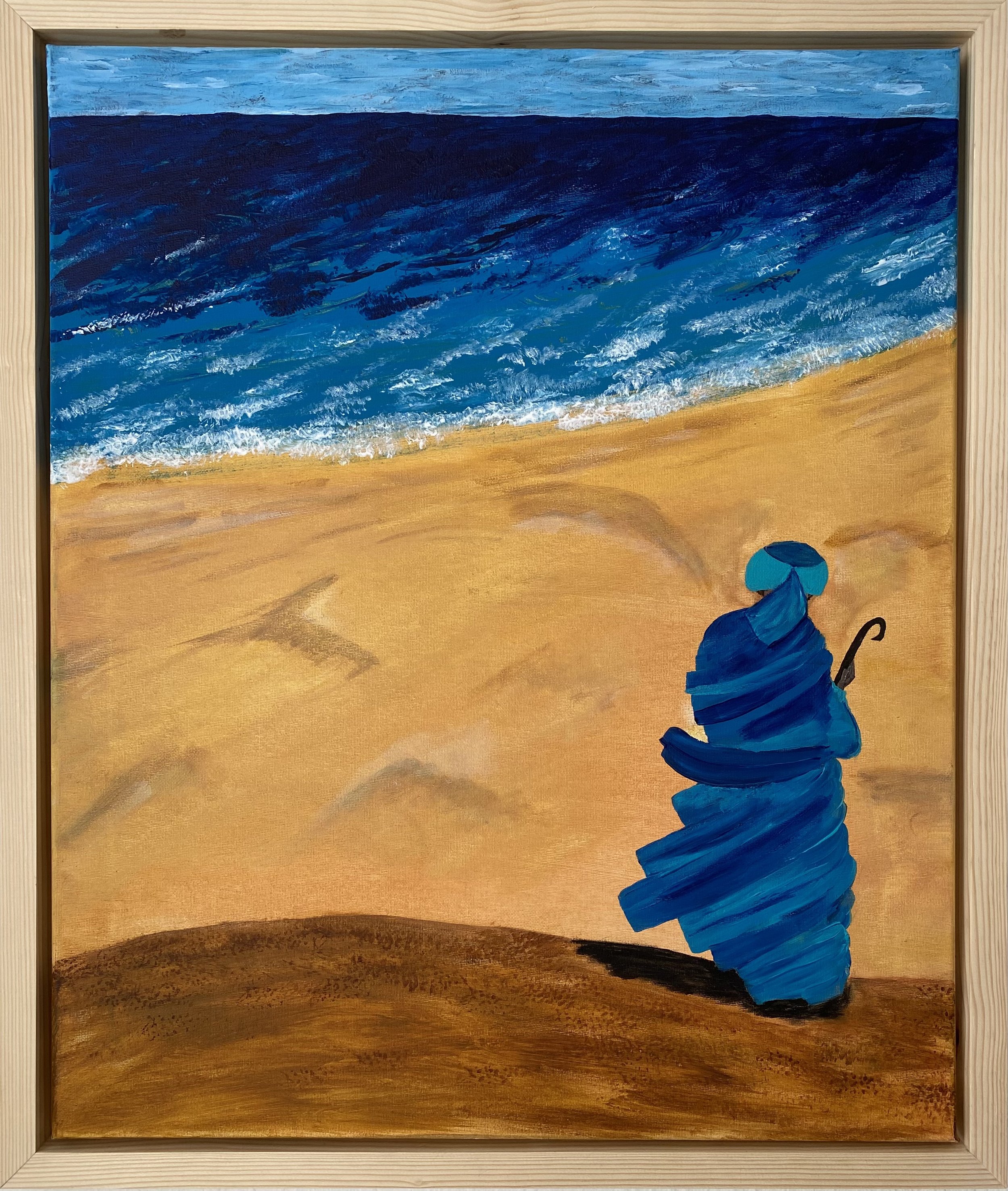 "Long Way Home" - one of one Acryl Painting, framed