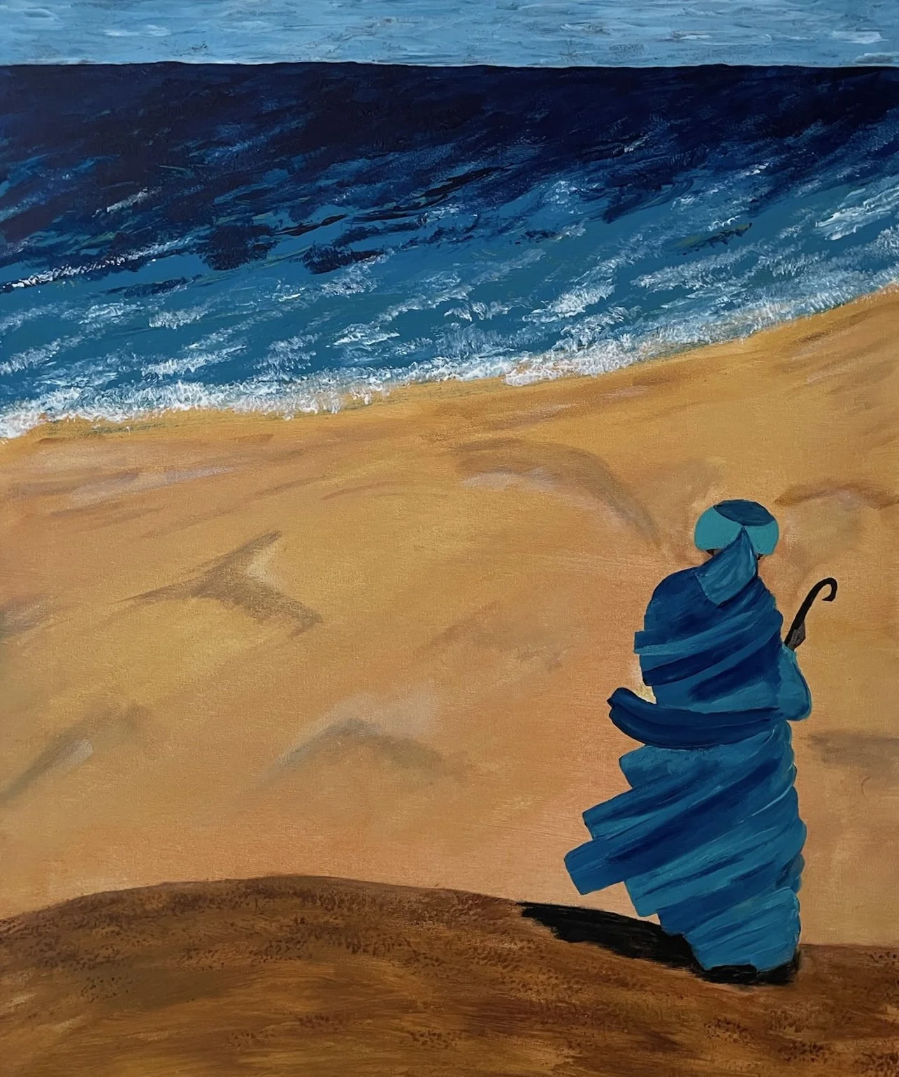 "Past & Present" - one of one Acryl Painting