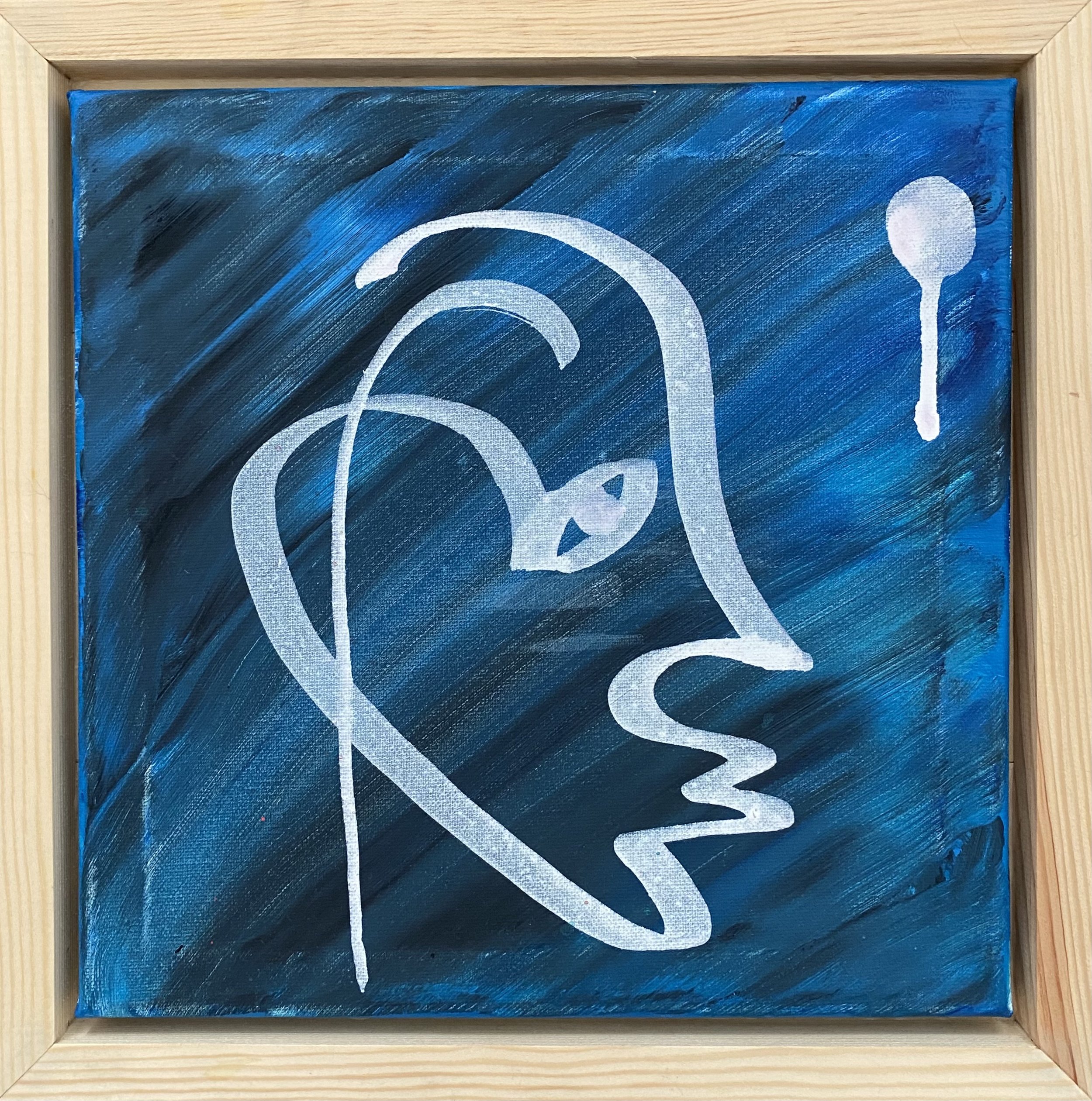 "Drop" - one of one Acryl Painting, framed