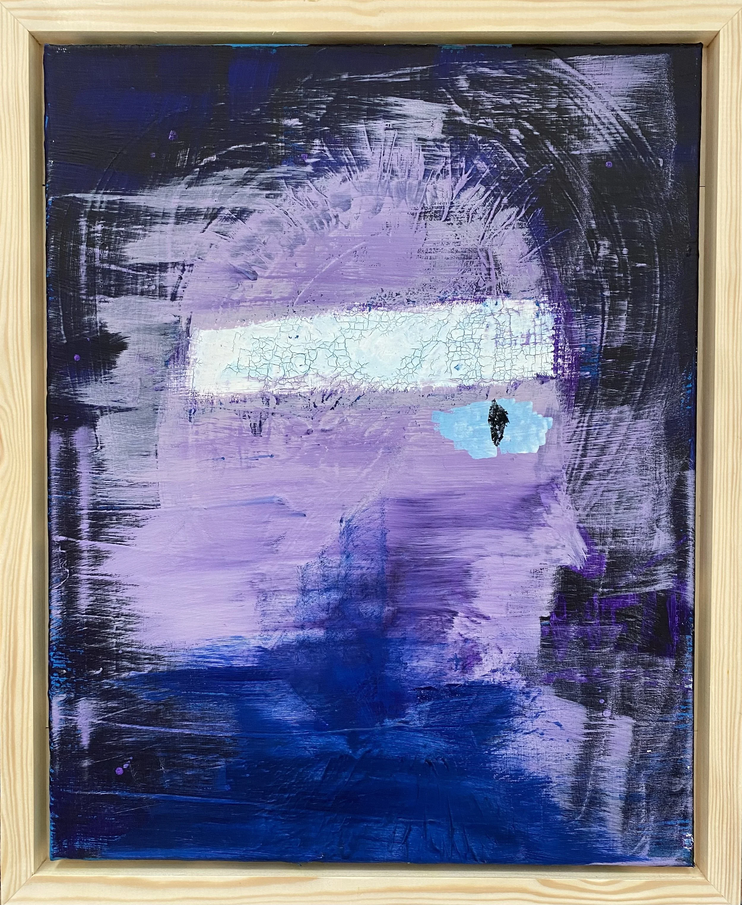 "Run" - one of one Acryl Painting, framed
