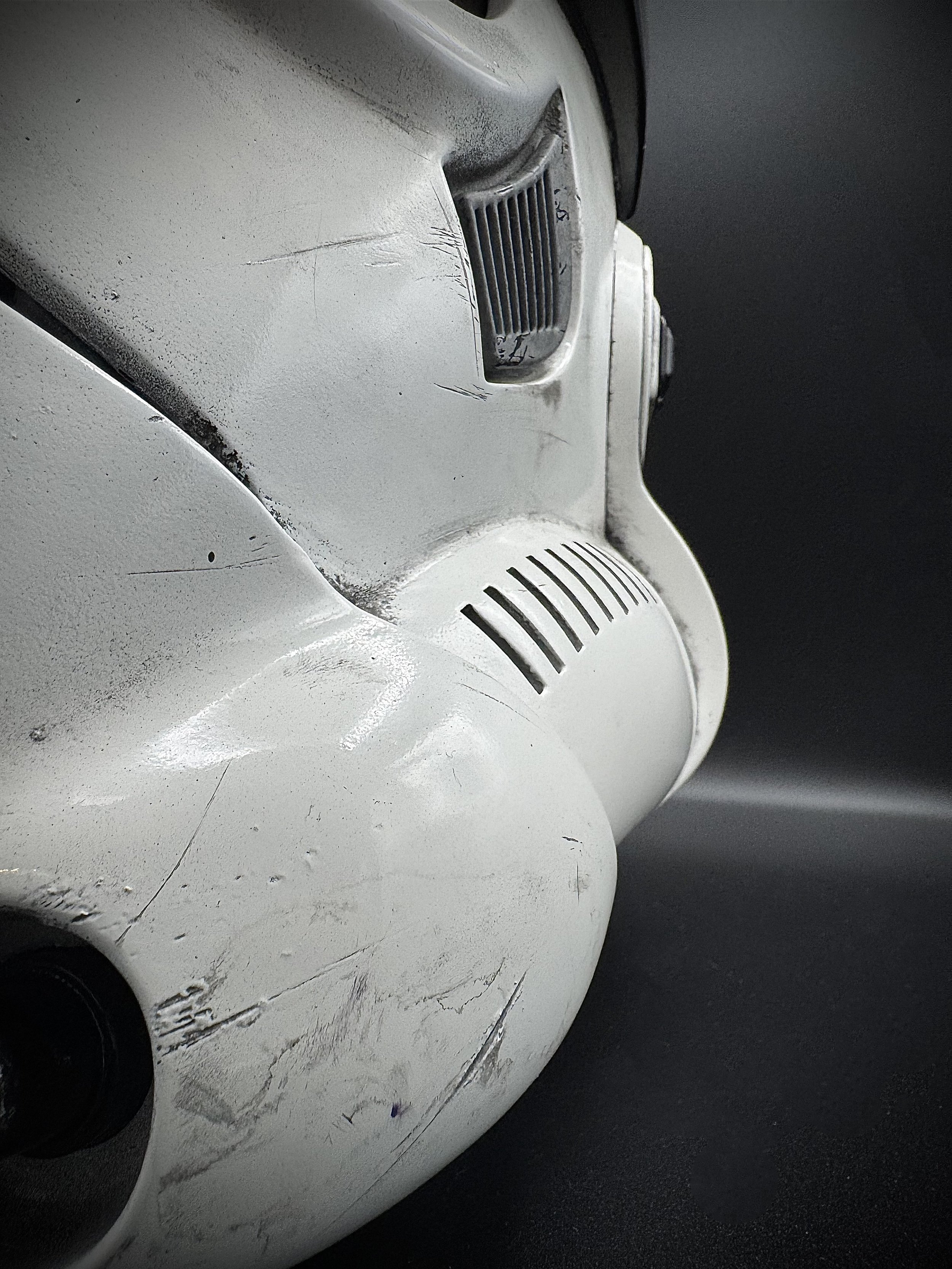 Custom Star Wars Stormtrooper helmet with weathering