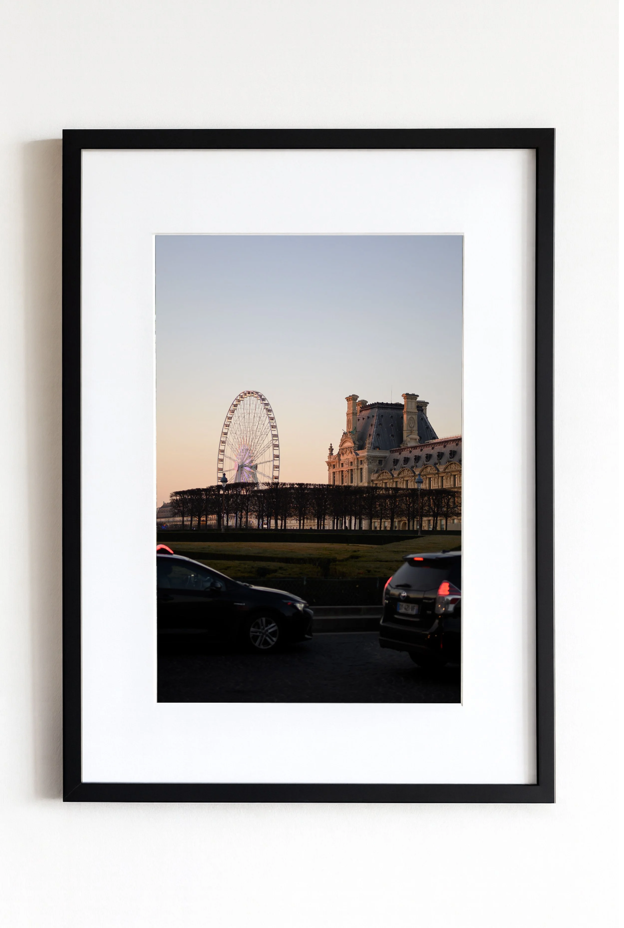 Cadre et Tirage Photo - Tuileries Avant La Nuit