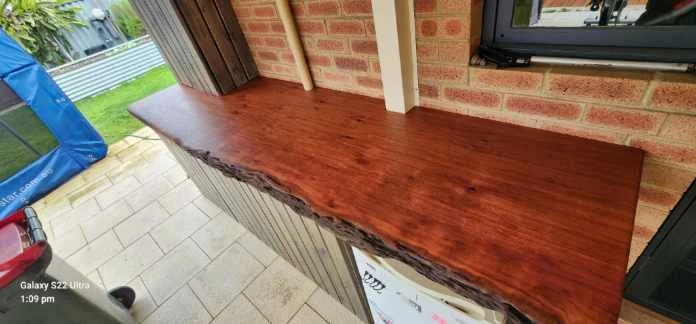 Karri exterior countertop