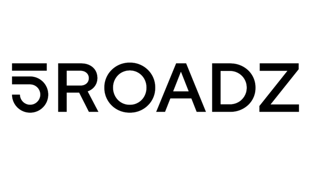 The text "5ROADZ" in white outlined letters on a black background.