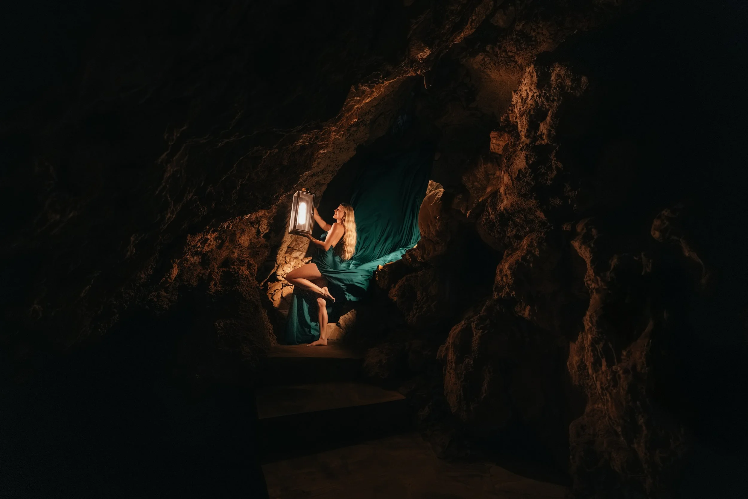 Lifestyle photography capturing the beauty and adventure of Paje Cave in Zanzibar.