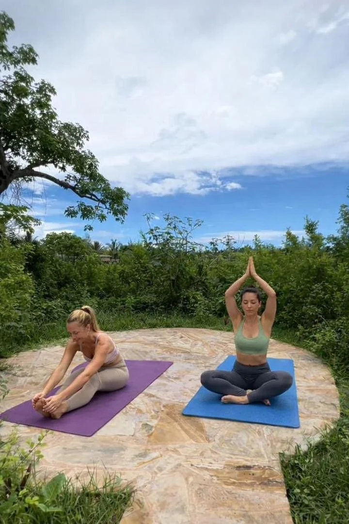 Visitors to Paje Cave can come and do yoga and meditate next an ancienct bao bao tree surrounded by greenery, butterflies and the sounds of birds.