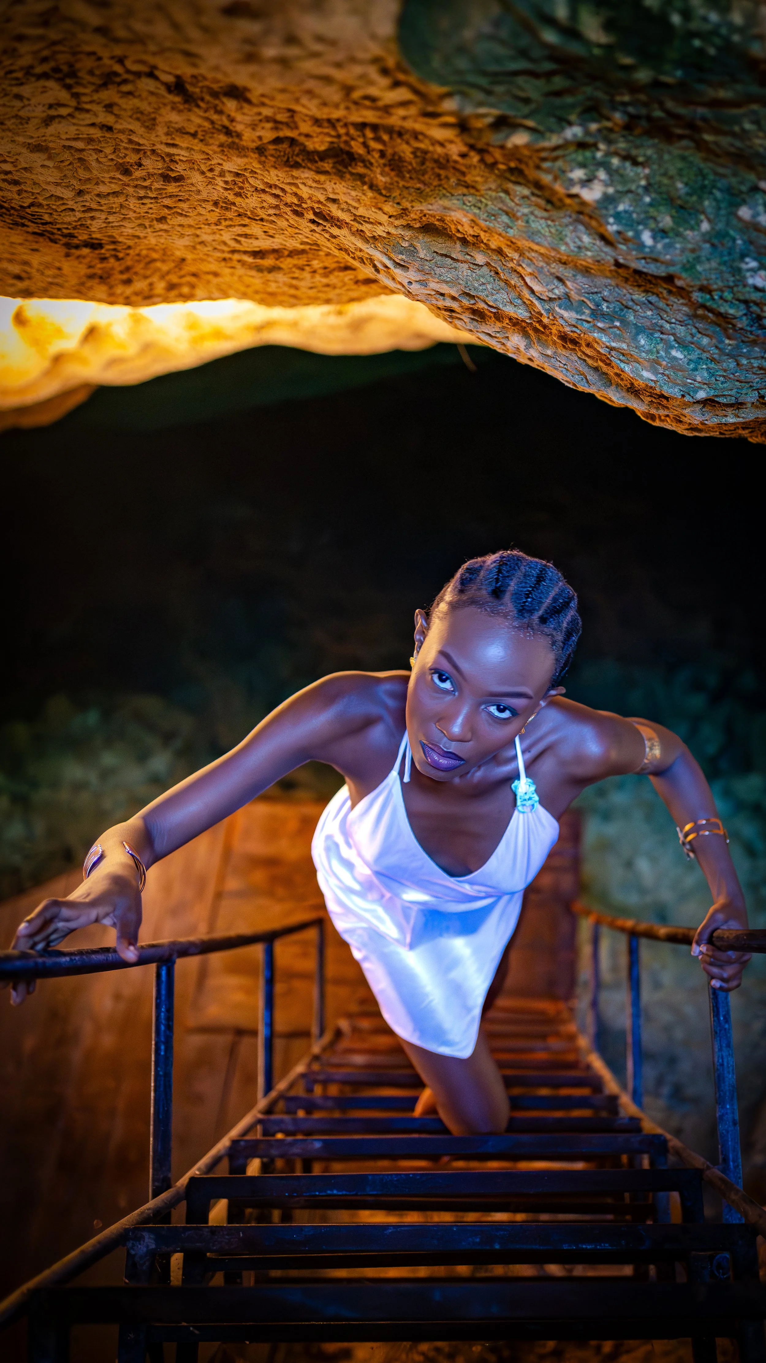 Professional content creation and photography session at the scenic Paje Cave Nature Park.