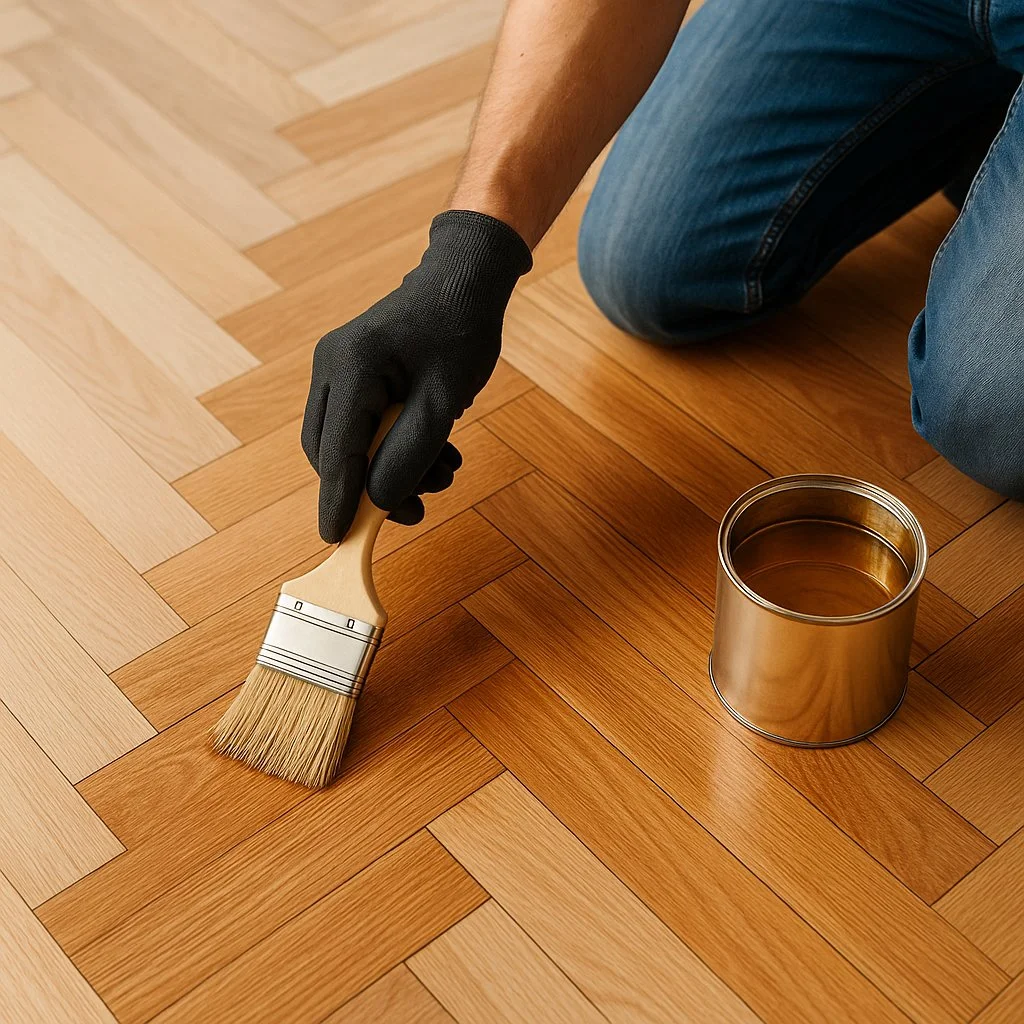 Wood floor varnishing and oiling in Hampshire restoring natural wood finish