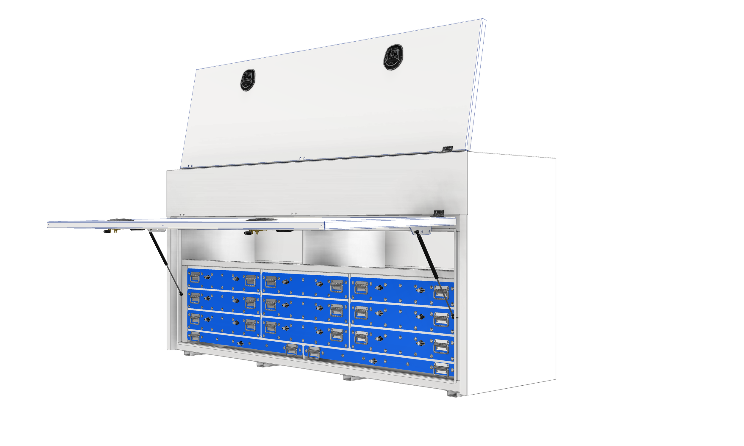 Longhorn Series - 2600 x 1200 x 750 9 Drawer + Benches