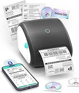 Drucker, Smartphone, Quittungen und QR-Codes.