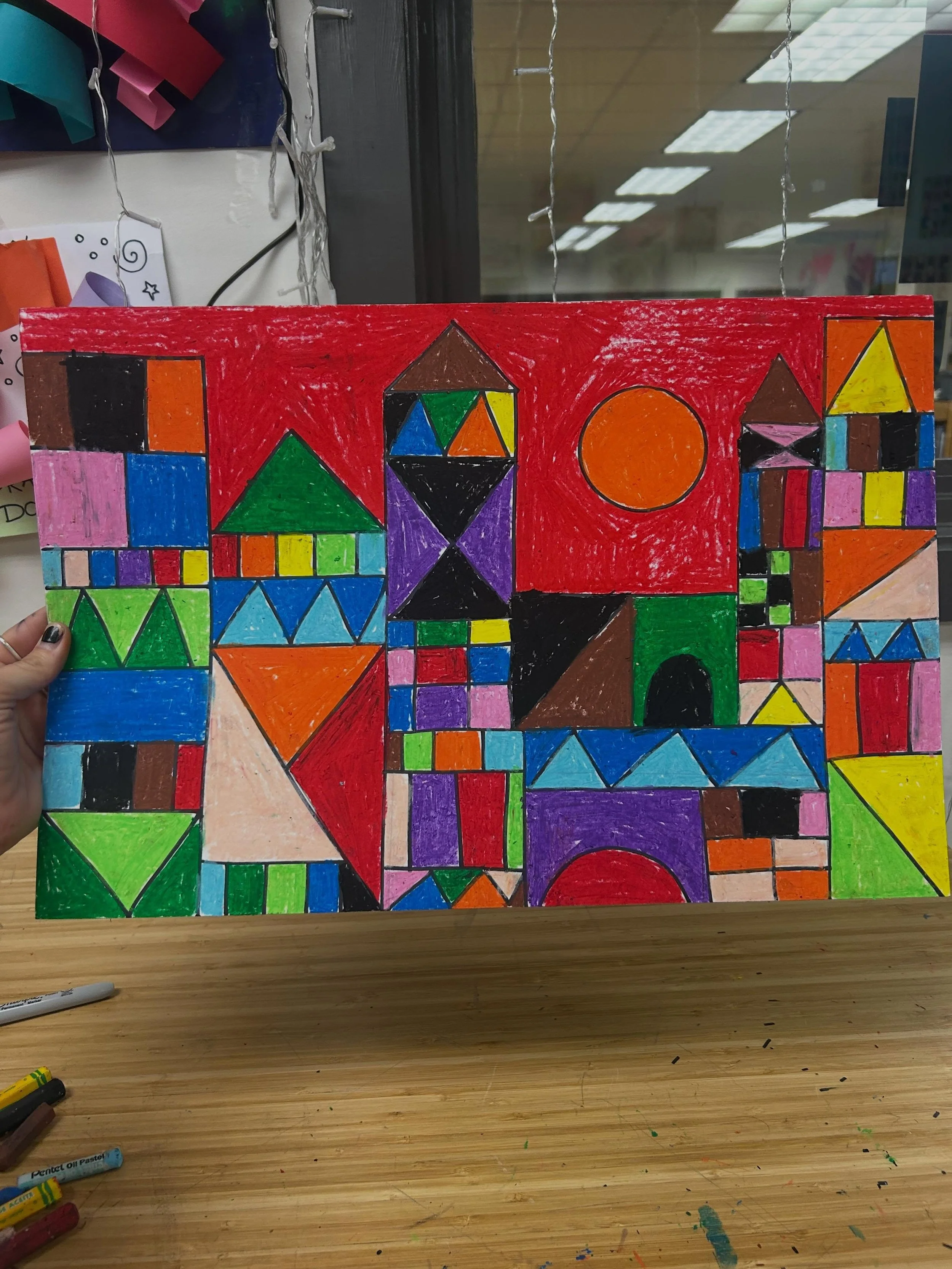 our final artist study of the year&hellip; paul klee 🏰📐

#castleandsun #abstractart #arted