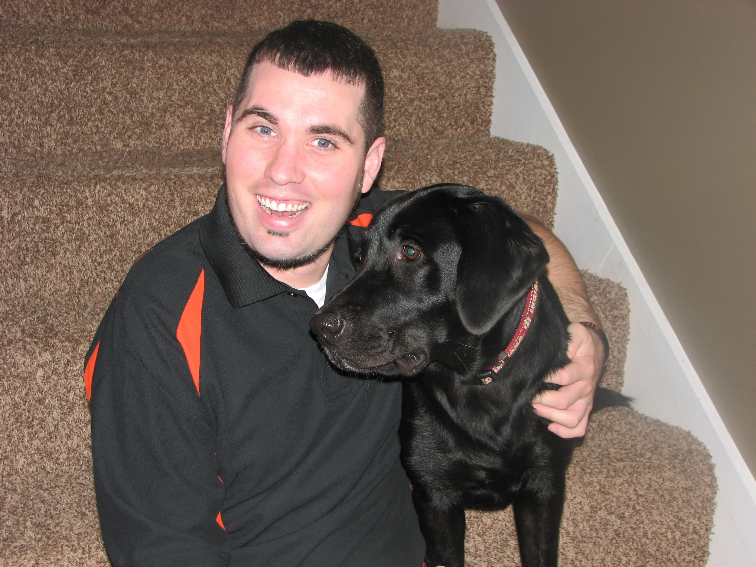 Travis and his beloved best friend Molly Grace.