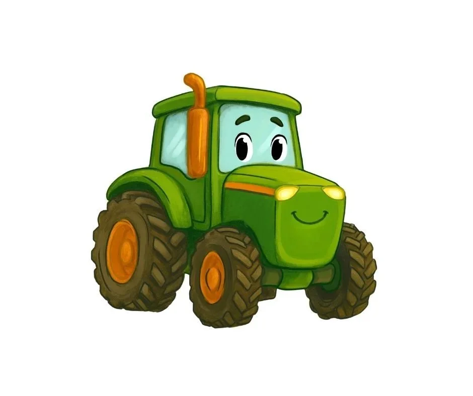 
🚜 Travis – The Brave Tractor
 | Deuteronomy 31:6
Travis is the heart of Burkhart Family Farms — gentle, brave, and learning new things every day. Even when life changed, his courage never did. He reminds us that strength doesn’t always roar… someti