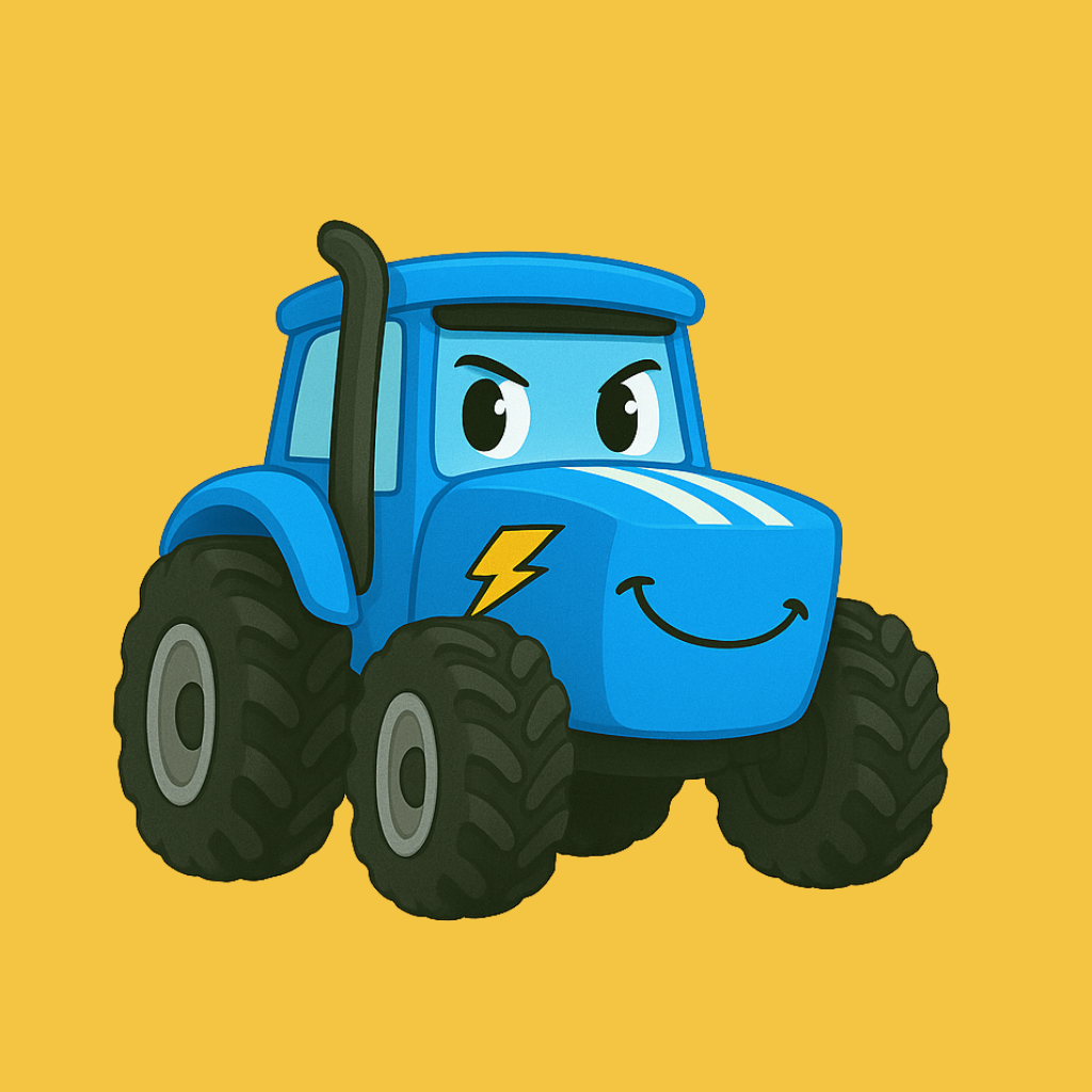 🔥 Kane – Travis and the Tractor Games - Book 12 -
The Fierce Competitor With a Big Heart
Bold, bright, and full of energy, Kane brings excitement wherever he goes. Beneath his competitive spark is a heart that cares deeply — and a friend who will ch
