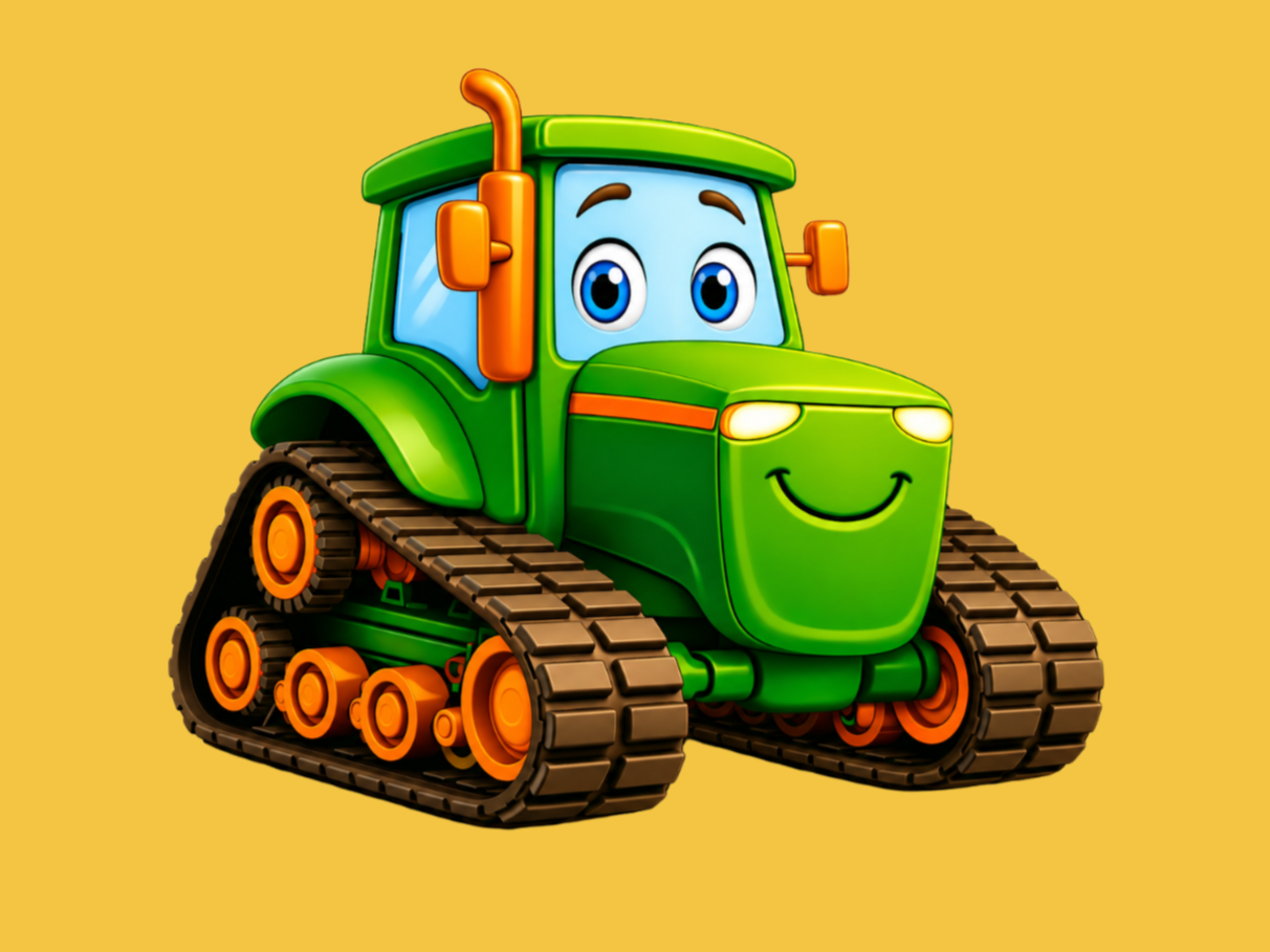 🟩 Travis (With Tracks) – Isaiah 43:19
- Travis Gets an Upgrade - Book 8 - Brave in a New Way When Travis received his tracks, he learned that change doesn’t take away who you are — it simply helps you move forward in a new way. His courage shows kid