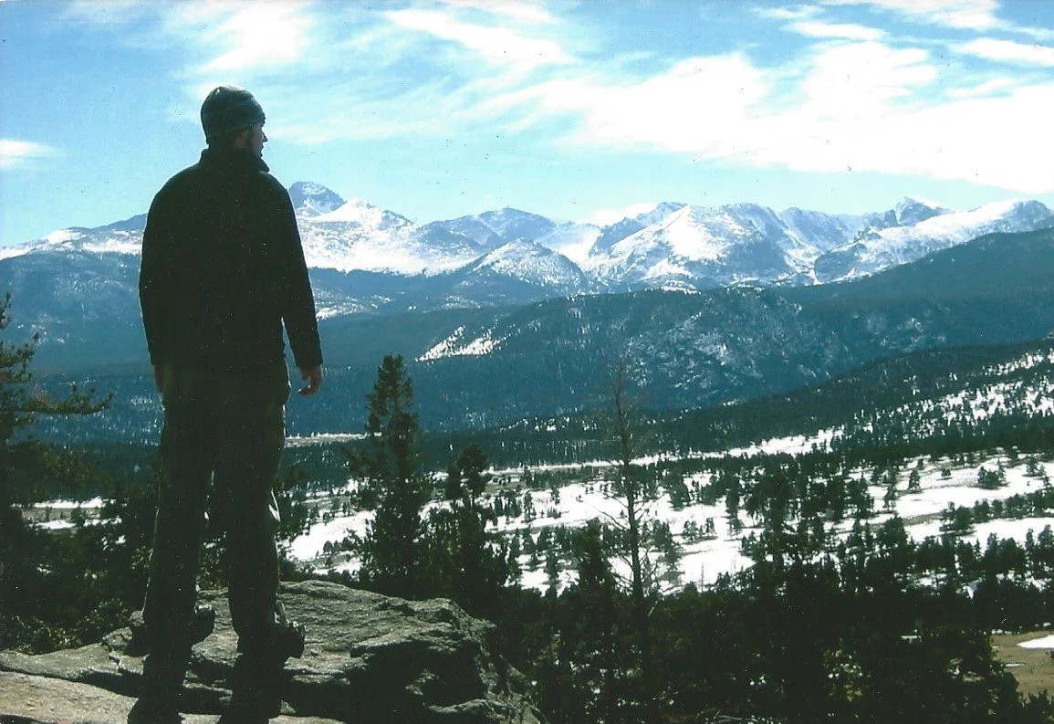 Travis at Rocky Mountain National Park a couple of months before his accident. Little did we know that he would soon be facing mountains in his life.