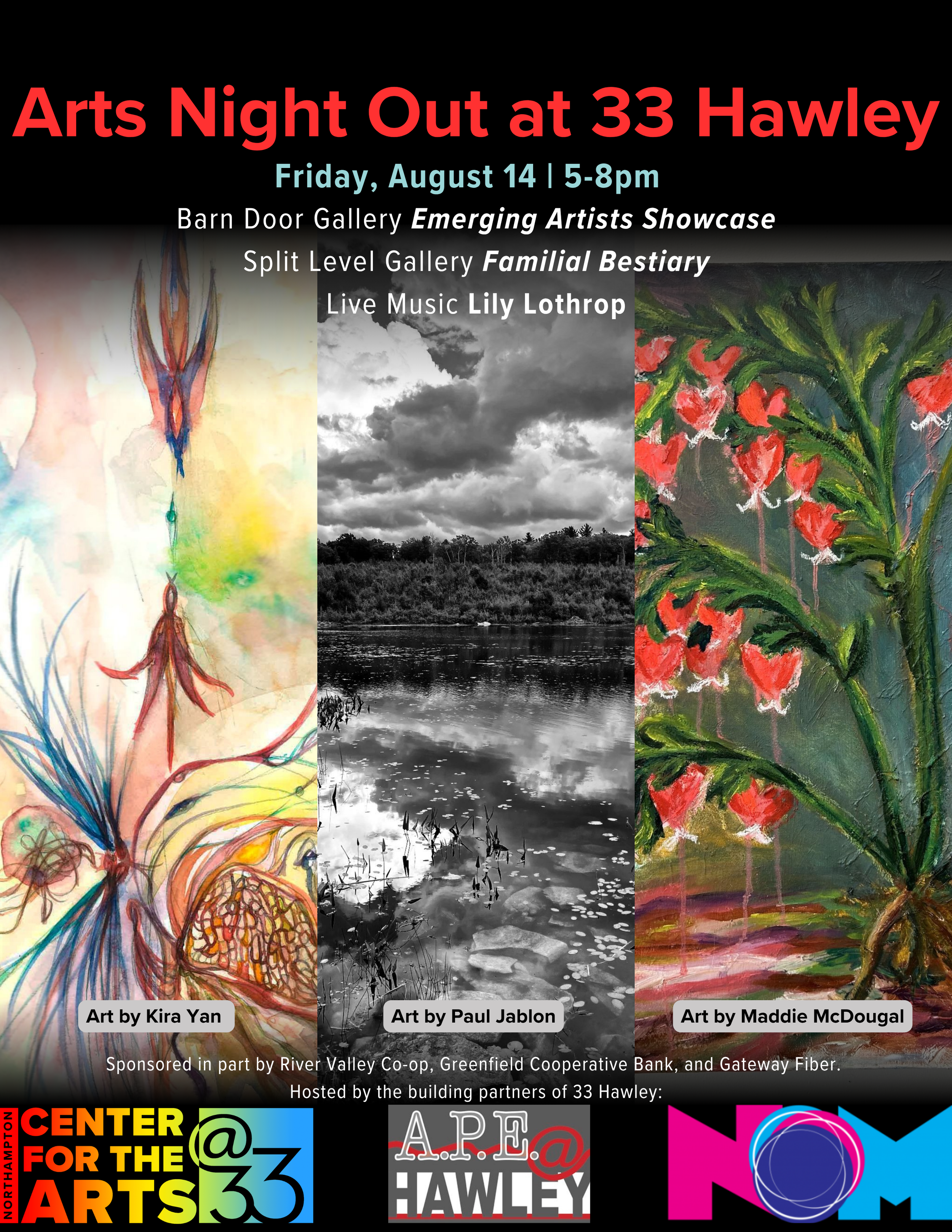 August Arts Night Out at 33 Hawley