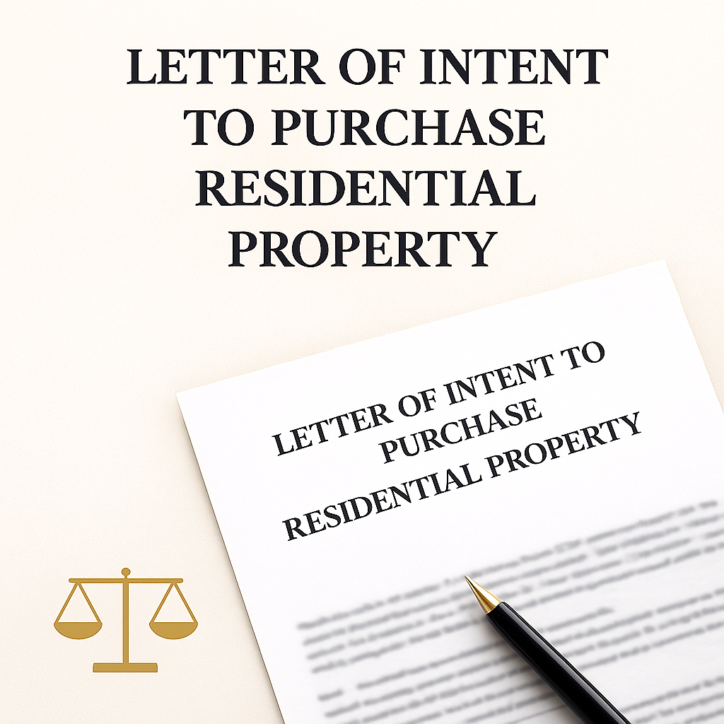 Letter Of Intent To Purchase Residential Property (LOI)
