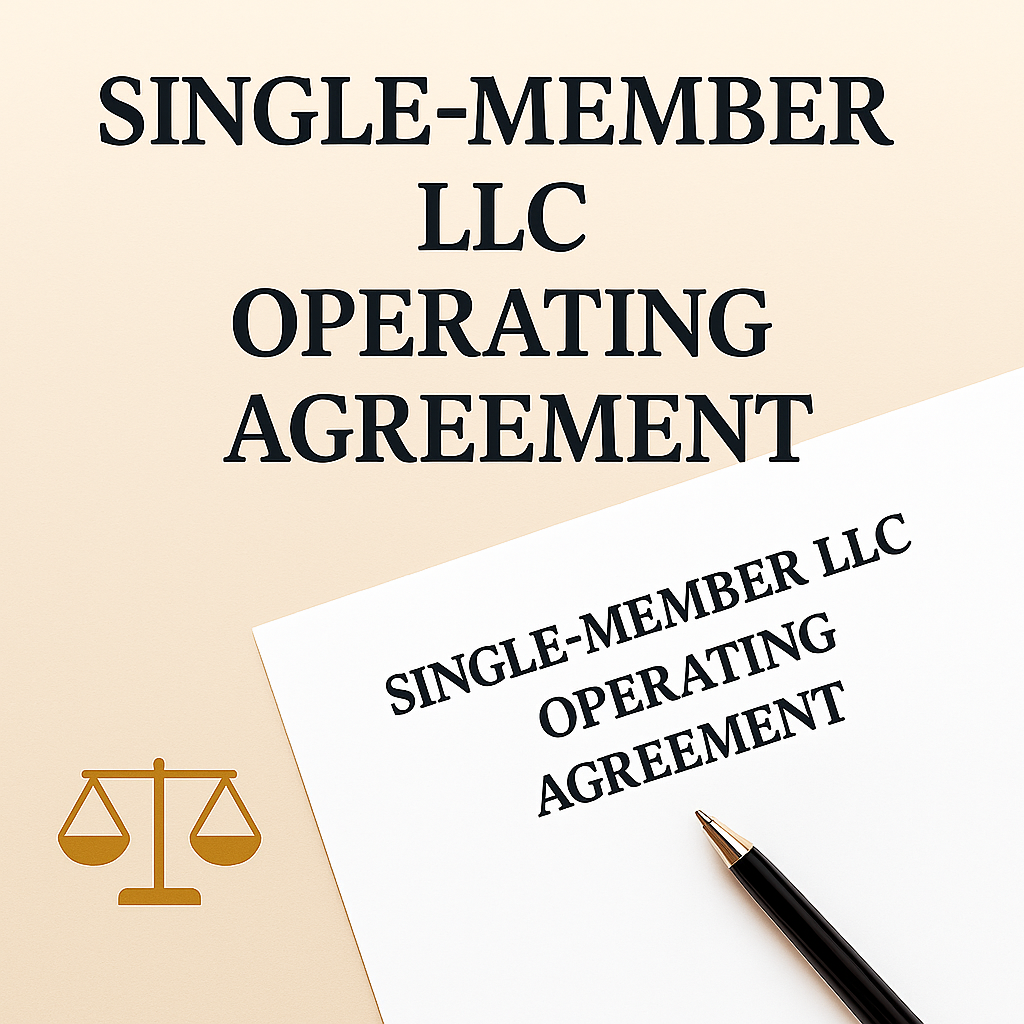 Single Member LLC Operating Agreement