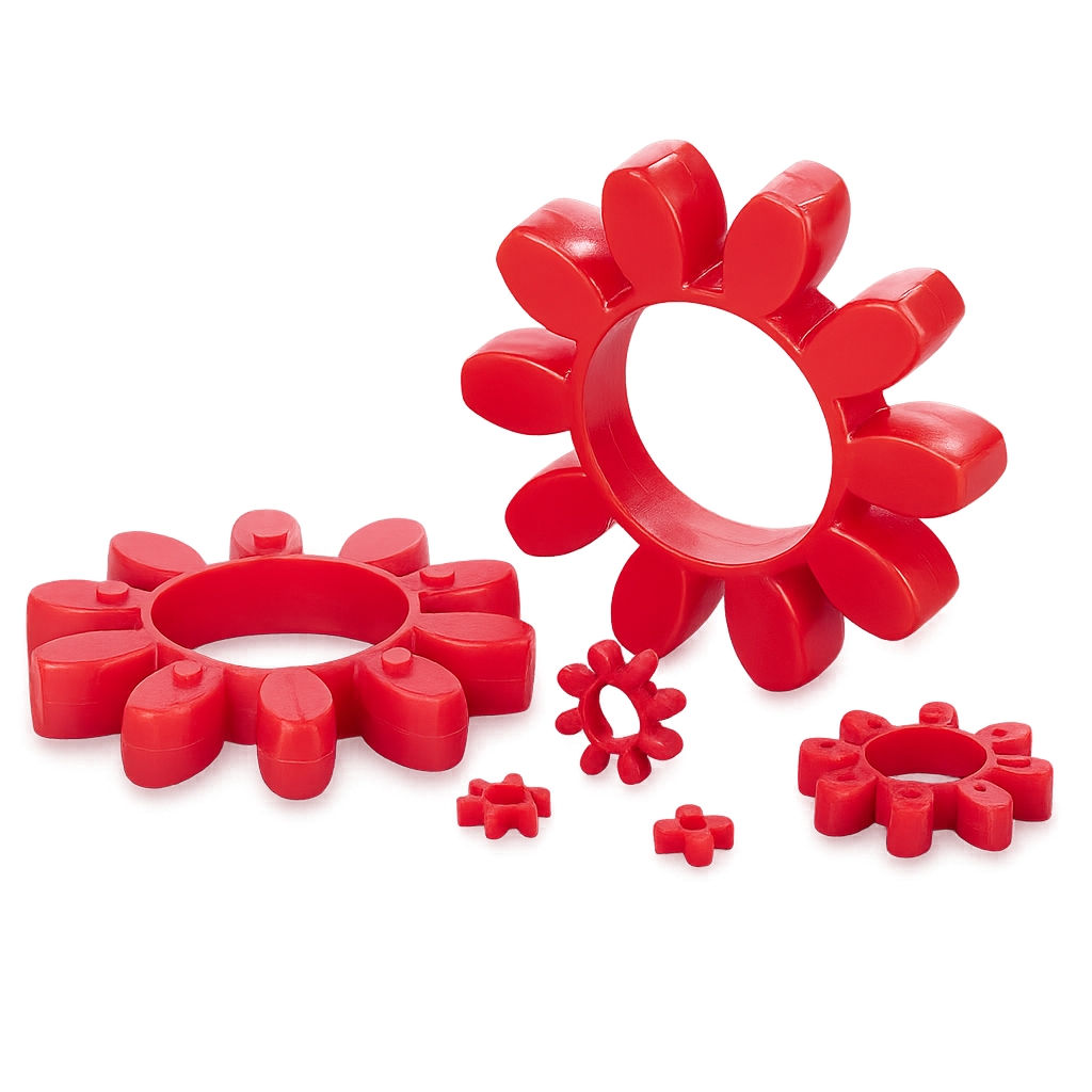 High-performance PU couplings — ideal for power transmission with excellent vibration damping and durability in industrial machinery.