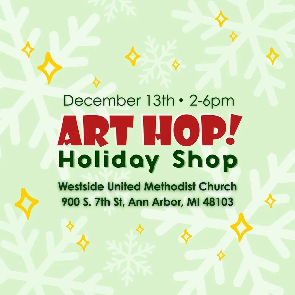 Visit Art Hop!'s 2026 Holiday Shop on December 13th. Click image for details!