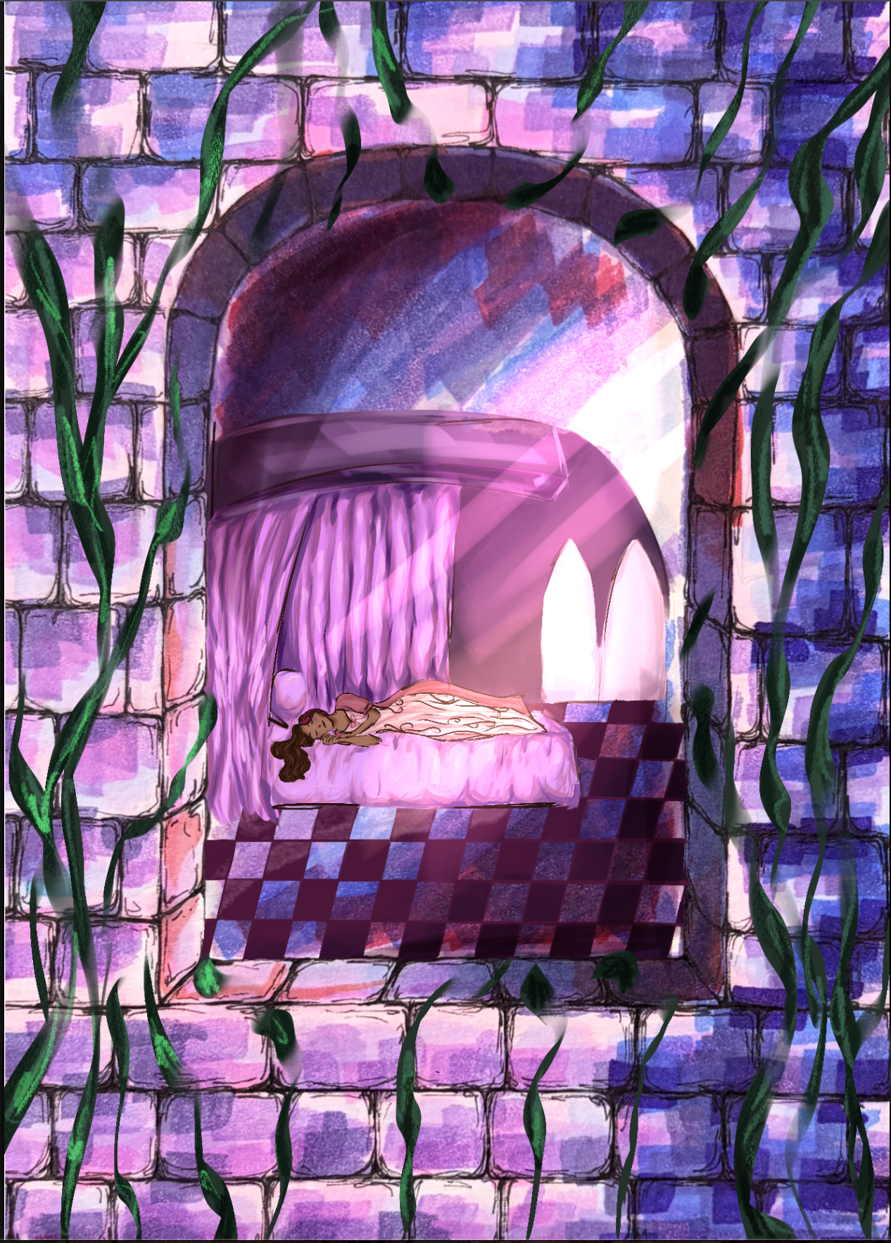 The Tale of Sleeping Beauty, Who Kept Dreaming in the Face of the Wooden Spindle by Jerusha Abraham