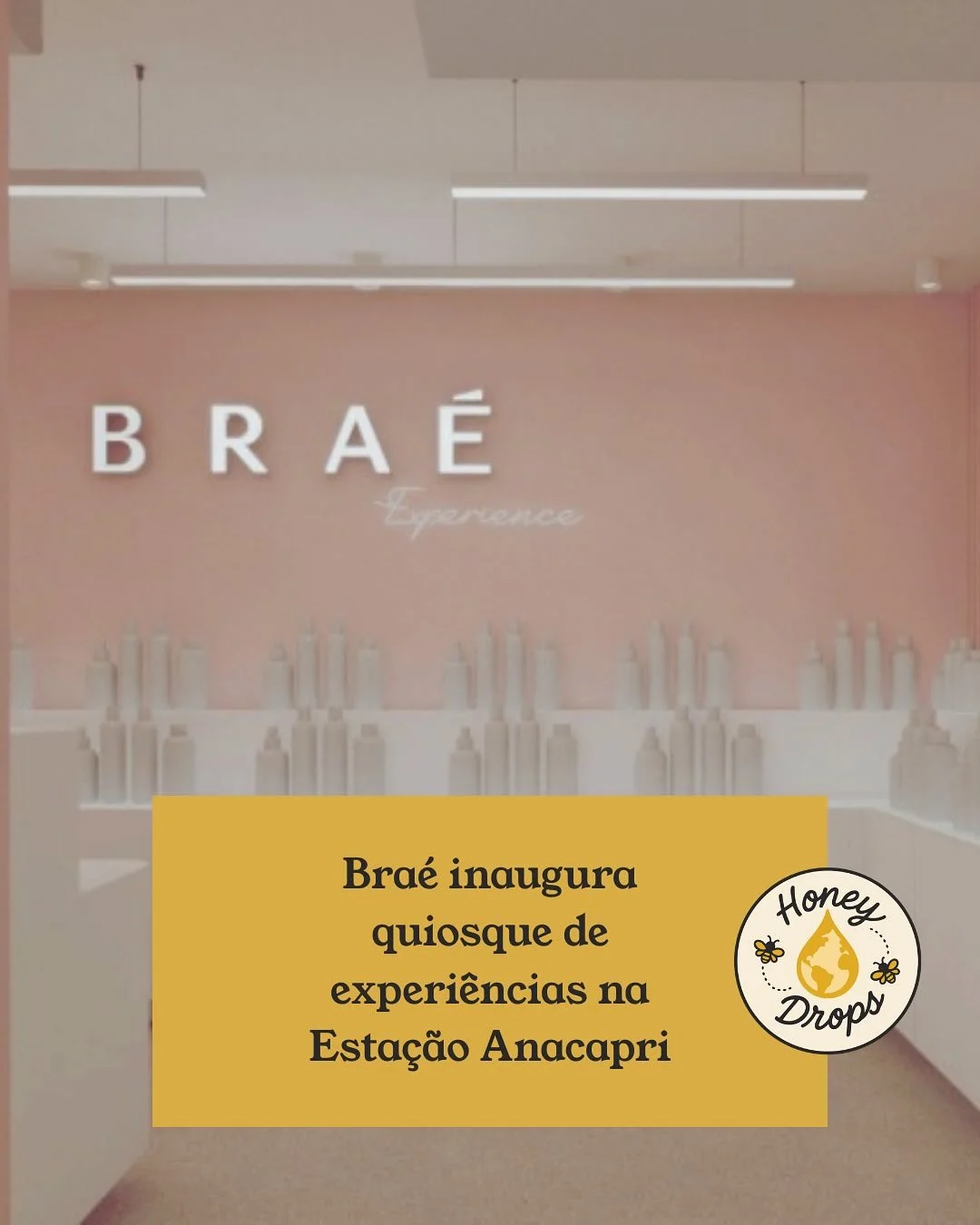 Marca premium de haircare, a @braehaircare inaugurou este m&ecirc;s seu quiosque Bra&eacute; Experience, na loja Esta&ccedil;&atilde;o Anacapri - flagship da marca de cal&ccedil;ados -, na Rua Oscar Freire, em S&atilde;o Paulo. A escolha pela Anacapr