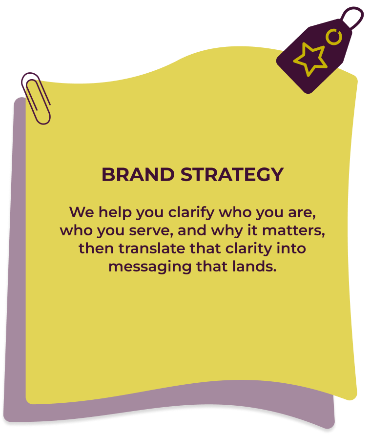 Brand Strategy Whether you're launching something new, navigating change or stepping into your voice as an industry leader—we can help you communicate with clarity, confidence and purpose.