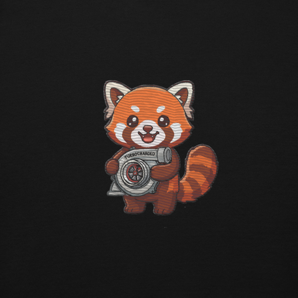Ruby the Red Panda Hoodie - Black